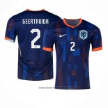 Camiseta Paises Bajos Jugador Geertruida 2ª Equipacion del 2024-2025