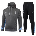 Chandal con Capucha del Tottenham Hotspur 2024-2025 Gris