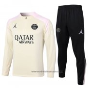 Chandal de Sudadera del Paris Saint-Germain Jordan Nino 2024-2025 Amarillo