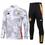 Chandal de Sudadera del Real Madrid Dragon 2024-2025 Blanco