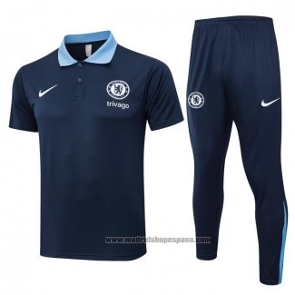 Conjunto Polo del Chelsea 202024-2025 Azul